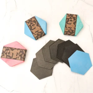 Set Posa Vasos Sustentables Hexagonal