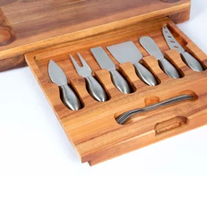 Set Quesos Tabla Acacia Prime