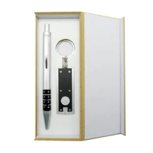Set Bolígrafo + Llavero Linterna Negro Faryn
