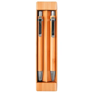 Set Bolígrafo y Portaminas con Caja Bambú Renor