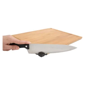 Tabla con Afilador y Cuchillo de Acero