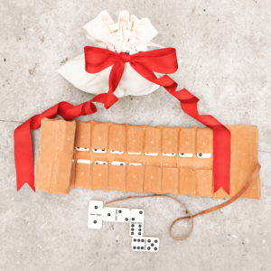 Set artesanal - Cuero Juego de Domino