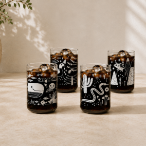 Set de 4 Vasos - Flora & Fauna